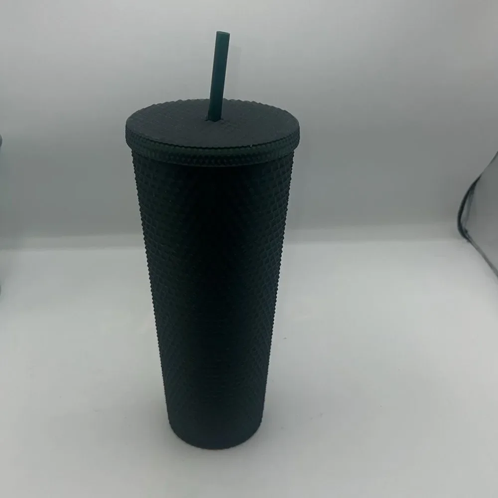 STARBUCKS 2022 Hunter Green Studded Matte Venti Tumbler 24 oz